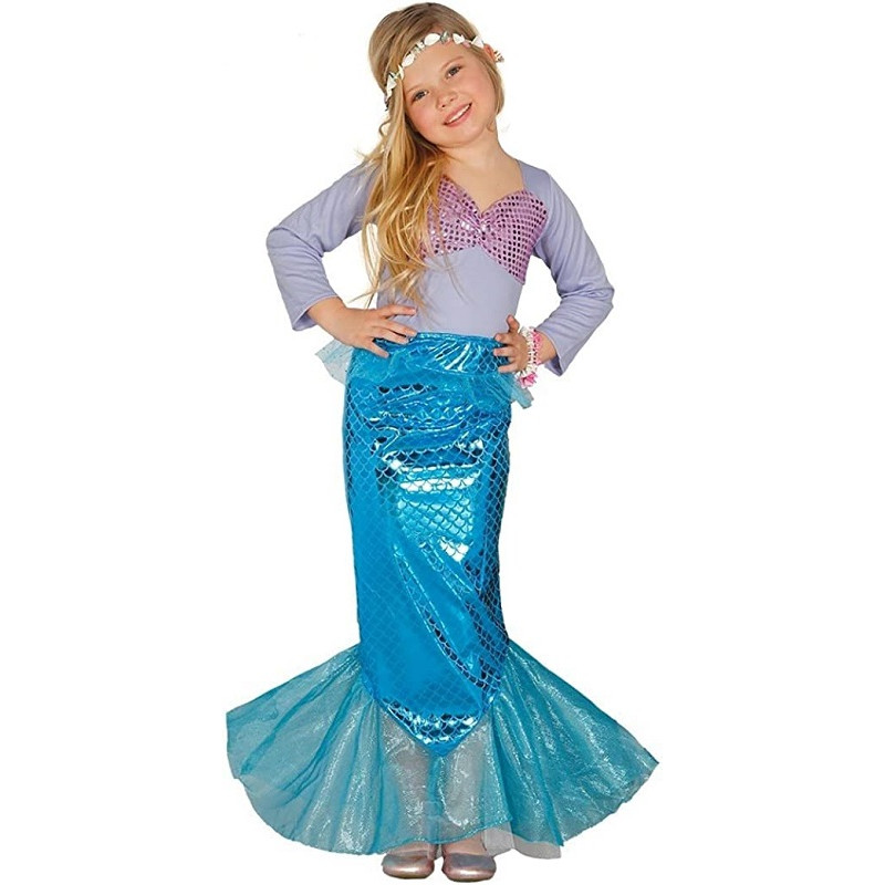 Guirca Costume Sirena Bambina 5-6 anni