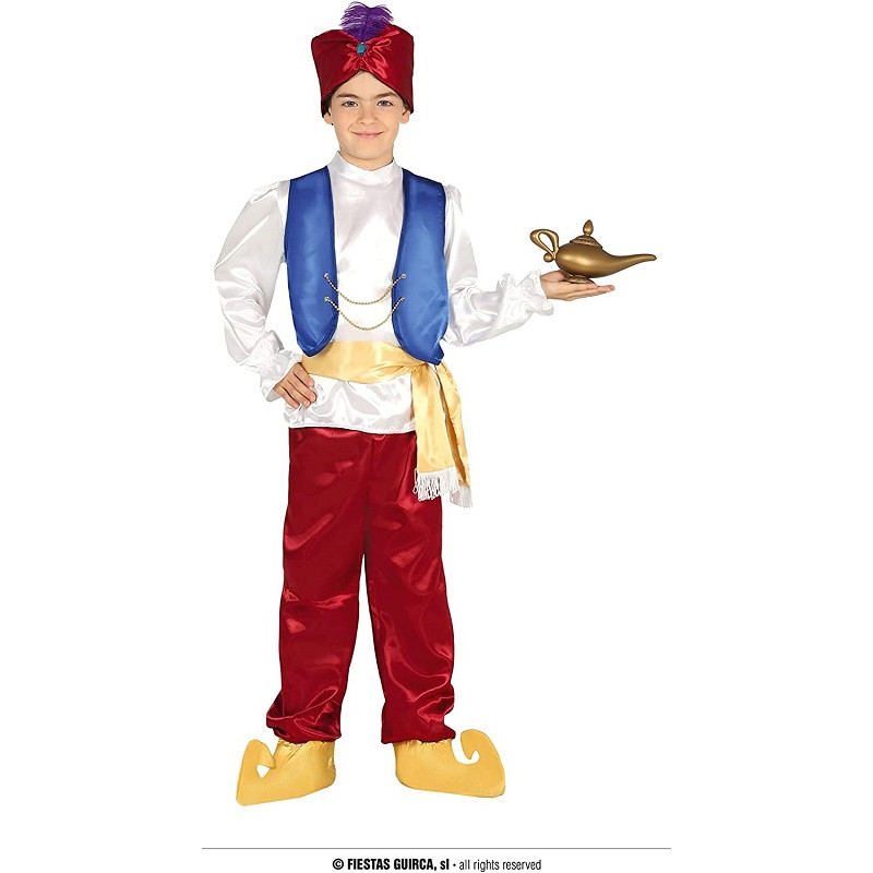 Fiestas Guirca Costume di Carnevale Aladino 7-9 Anni