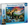 Ravensburger Puzzle L'era dei Dinosauri 100 Pezzi