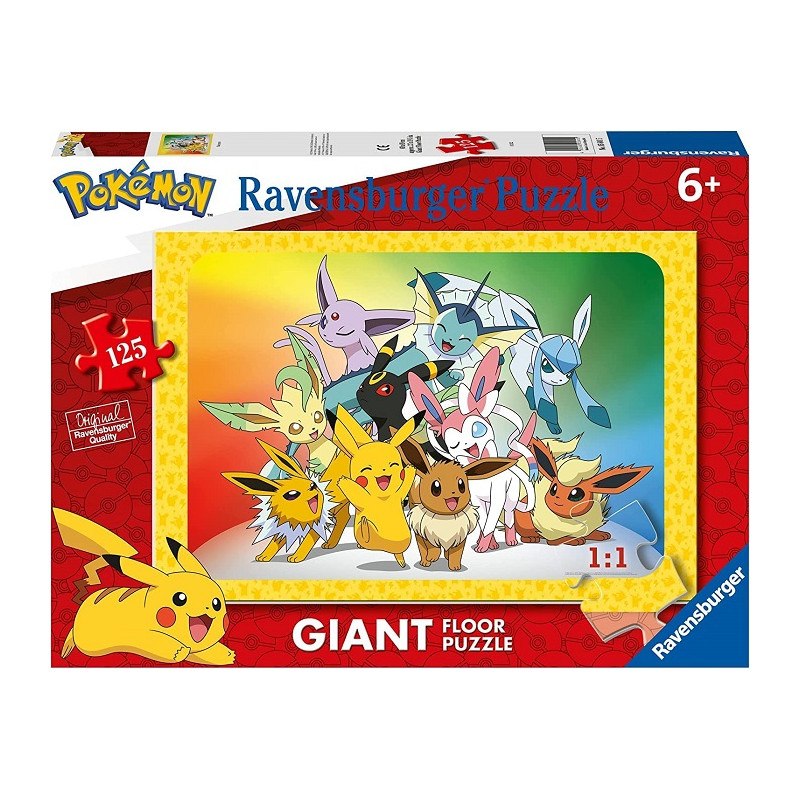 Ravensburger Pokemon Puzzle Giant 125 Pezzi Giant per Bambini Età Consigliata 6+