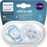 Philips Avent SCF085/03 Succhietto Ultra Air senza BPA 6-18 mesi confezione da 2 pz