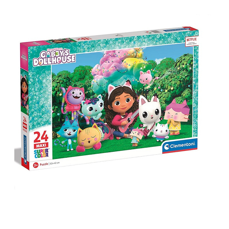 Clementoni Gabby Dollhouse Puzzle Maxi 24 Pezzi per Bambini