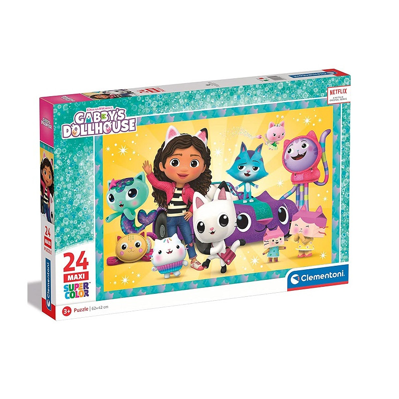 Clementoni Gabby Dollhouse Puzzle Maxi 24 Pezzi per Bambini 3 Anni