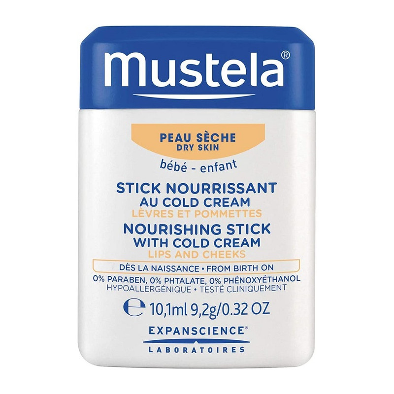 Mustela Hydra Stick Nutriente alla Cold Cream per Labbra e Guance 10ml