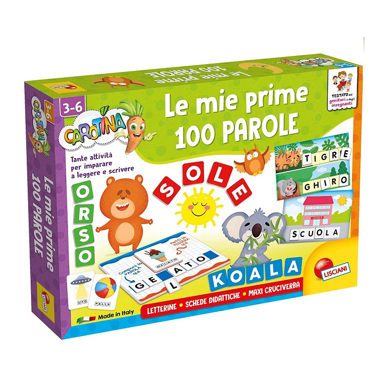 Lisciani Giochi Carotina Maxi Le mie Prime 100 Parole