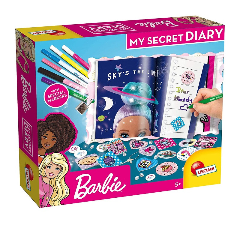 Lisciani Giochi- Barbie My Secret Diary Gioco Creativo