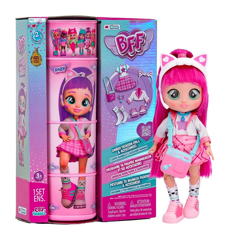 Imc Toys Cry Babies BFF Daisy Serie 2 Bambola alla Moda
