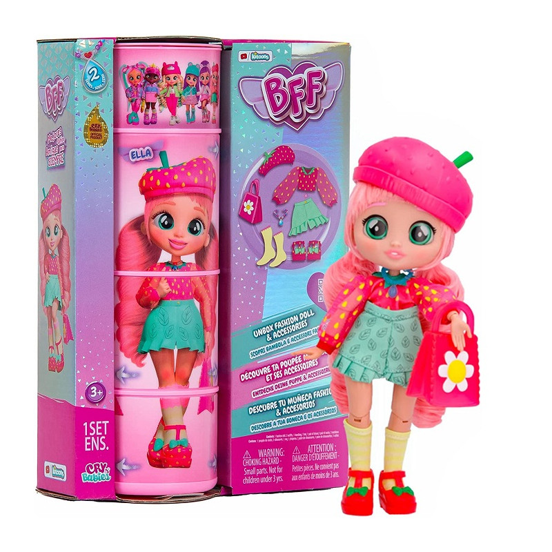 Imc Toys Cry Babies BFF Ella Serie 2 Bambola alla Moda