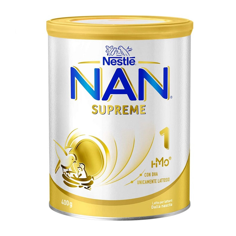Nestle' Nan Supreme1 dalla Nascita Latte per Lattanti in Polvere Latta Confezione 400g