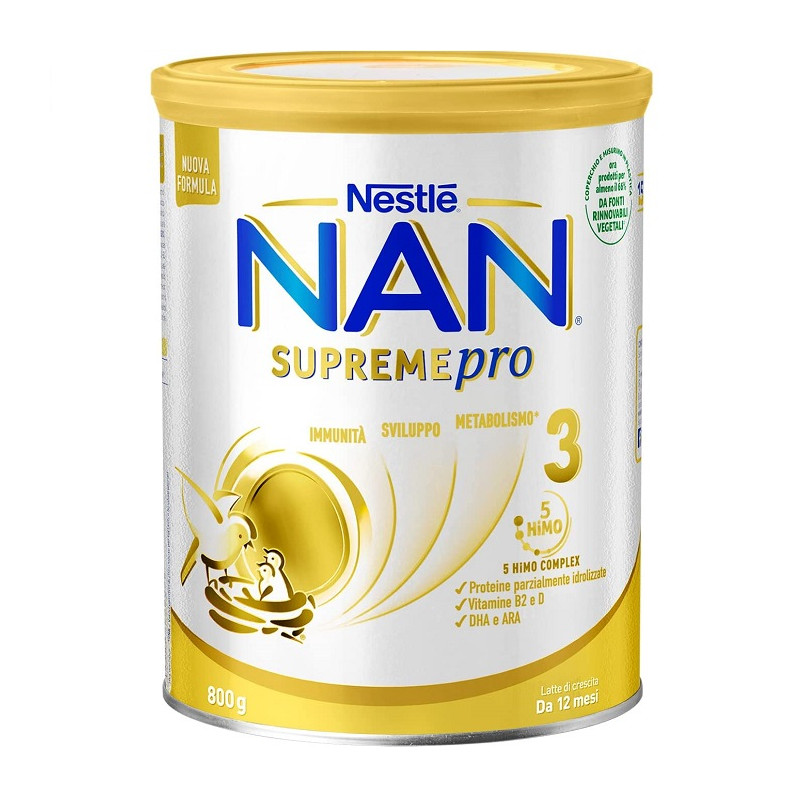 Nestle Nan Supreme Pro 3 Latte di crescita in Polvere Confezione da 800g