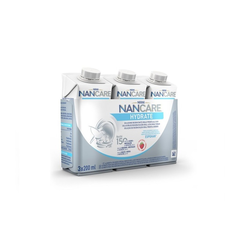 Nestle Nancare Hydrate Latte Liquido Confezione da 3x200 ml