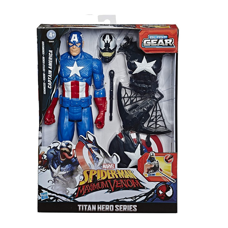 Hasbro Spider-Man Maximum Titan Hero Venom Capitan America