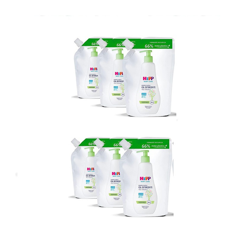 Hipp Ricarica Gel Detergente Offerta 6 Pezzi da 400 ml