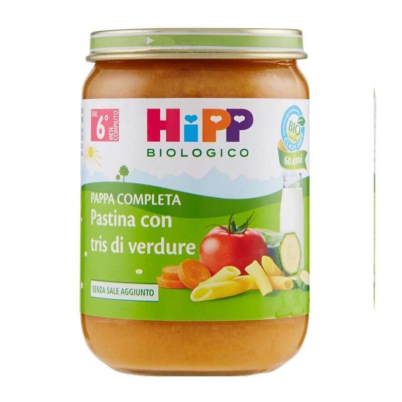 Hipp Pappa Pronta Completa Tris di Verdure Bio confezione da 190 gr
