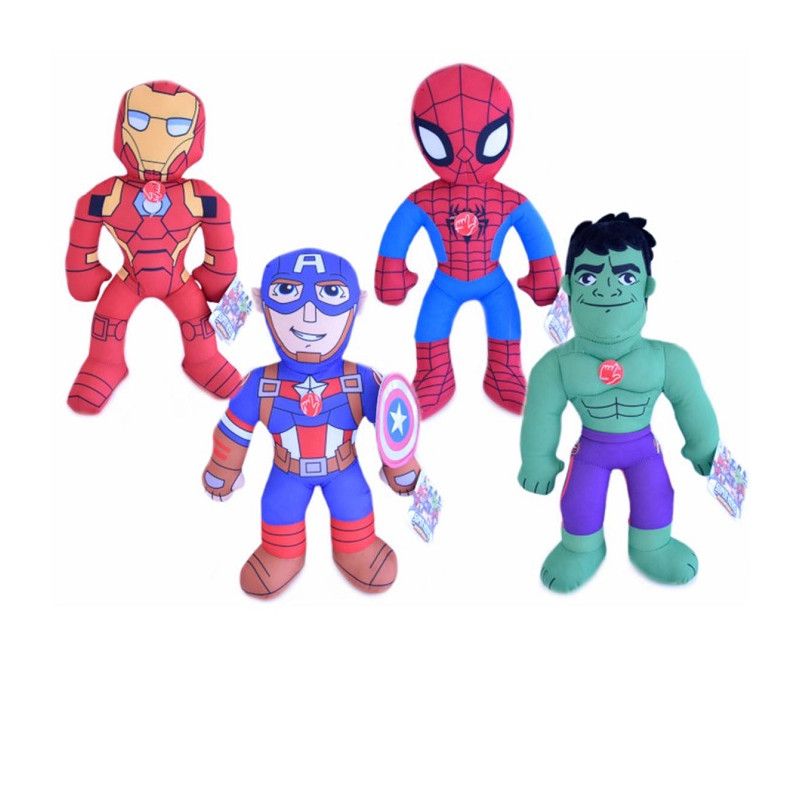 Pts Peluche Marvel Avengers con Suono 50 cm Modelli Assortiti