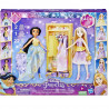 Hasbro Disney Princess Vita da Principessa Guardaroba all'ultima Moda Jasmine e Rapunzel