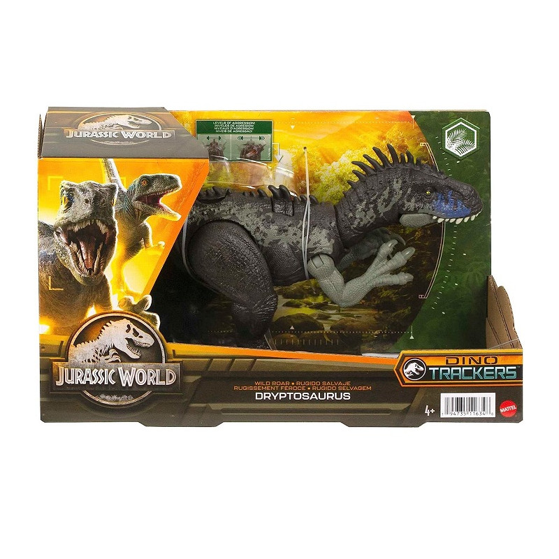 Mattel Jurassic World Ruggito Selvaggio Driptosauro