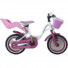 Masciaghi Bicicletta Bici Giulia Taglia 12 per Bambina 1 Velocità Colore Rosa Bianco