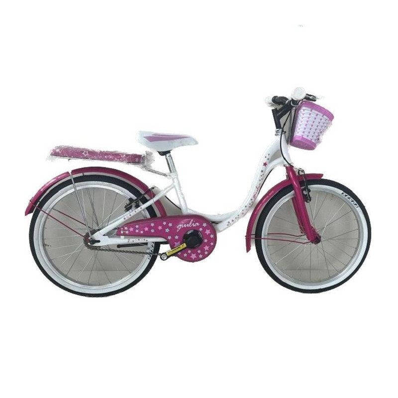 Masciaghi Bicicletta Bici Giulia Taglia 16 Per Bambina 1 Velocità Bianco Rosa