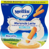 Mellin Merenda Latte e Biscotto Offerta 4 Confezioni da 200 gr