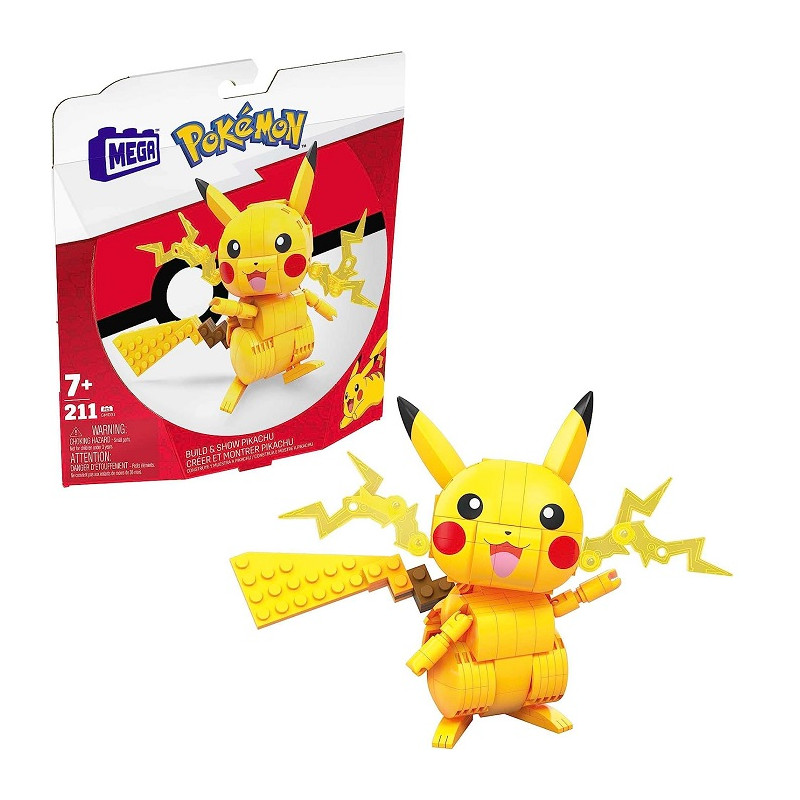 Mega Pokémon Pikachu Set da Costruire 10 cm