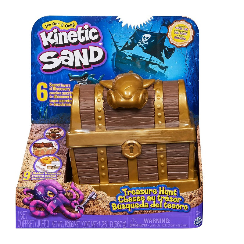 Spin Master Kinetic Sand, Playset Caccia al Tesoro