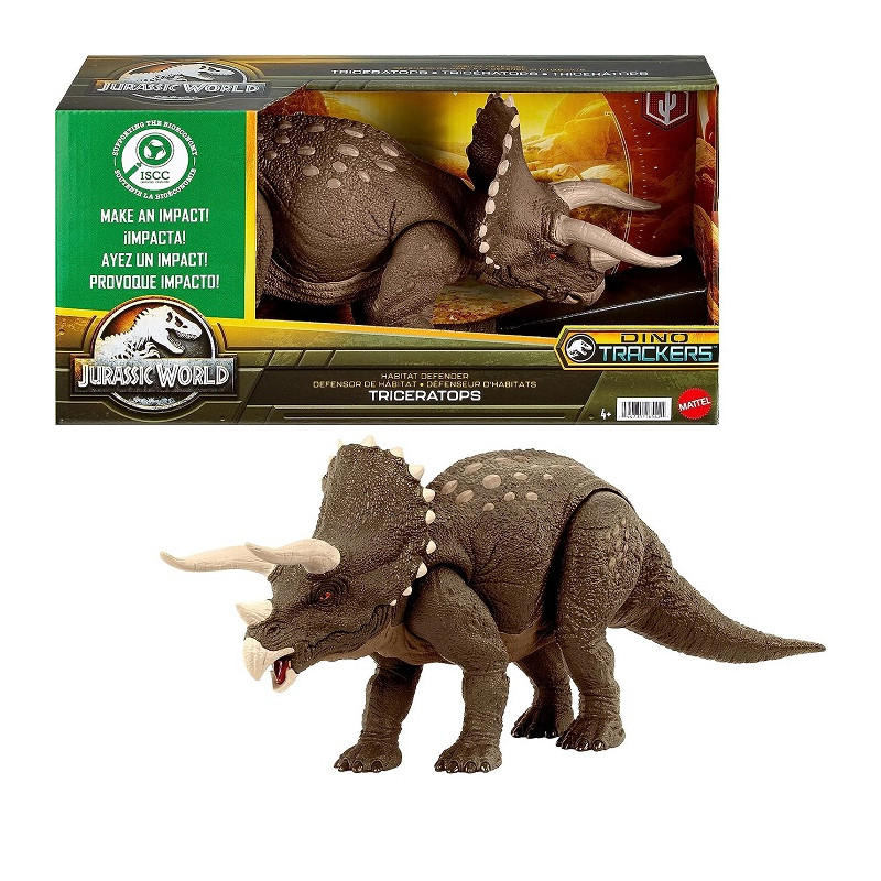Mattel Jurassic World Triceratopo Dino Trackers