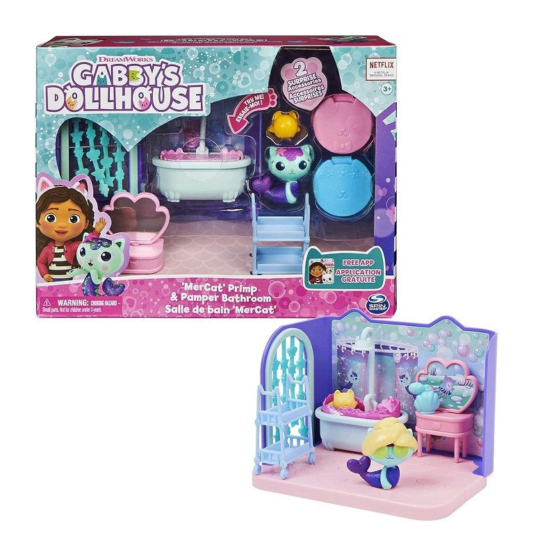 Spin Master Gabby's Dollhouse, Gabby La sala da bagno di Siregatta