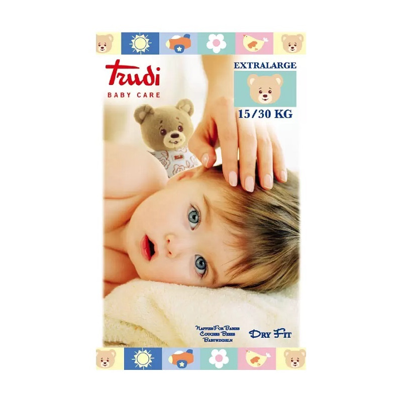 Trudi Baby Care Pannolini Dry Fit Extralarge 15 - 30 kg Offerta 6 Pacchi