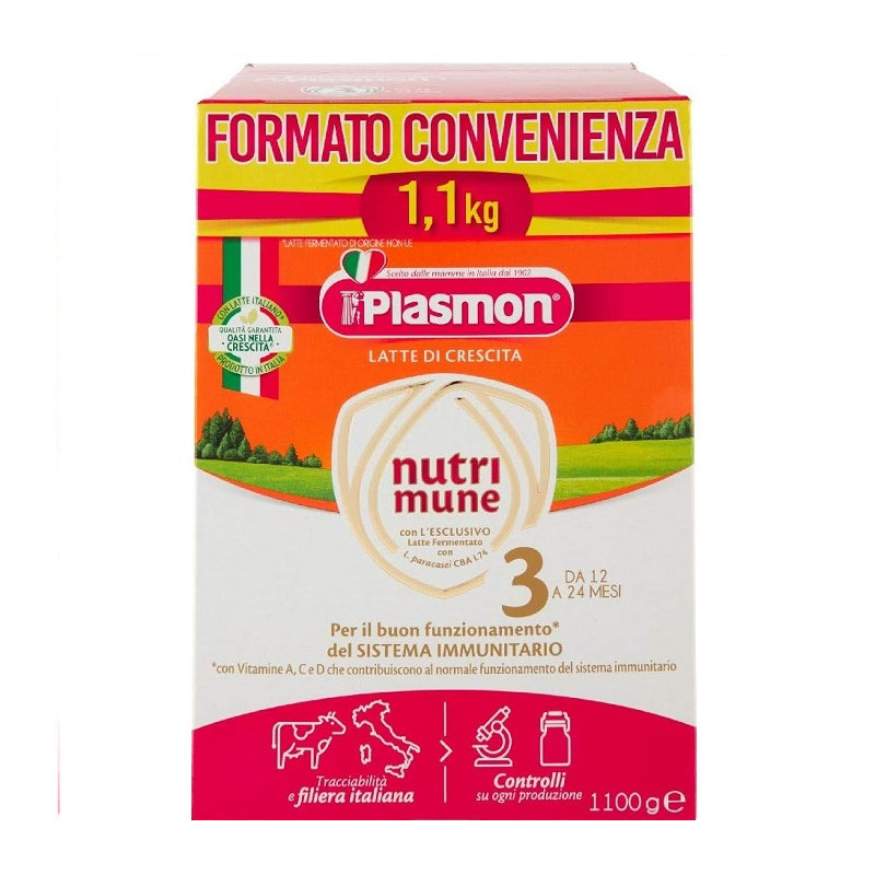 Plasmon Nutrimune 3 Latte in Polvere Confezione da  1100 gr