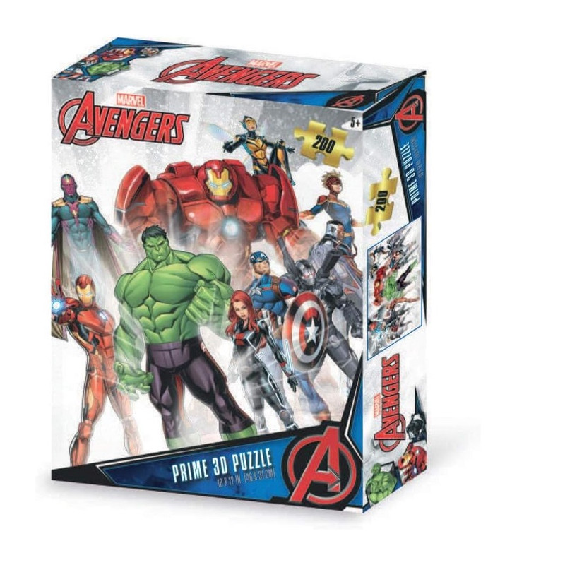 Grandi Giochi Avengers Puzzle 3d Orizzontale 200 Pezzi
