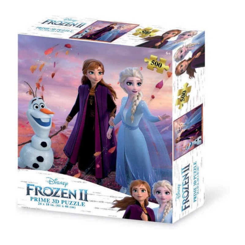 Grandi Giochi Frozen, Puzzle 3D Orizzontale 500 Pezzi