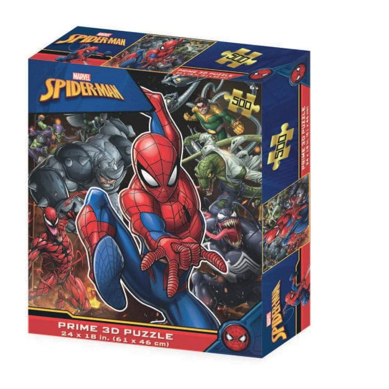 Grandi Giochi Marvel Spiderman vs nemici Puzzle Orizzontale 500 pezzi