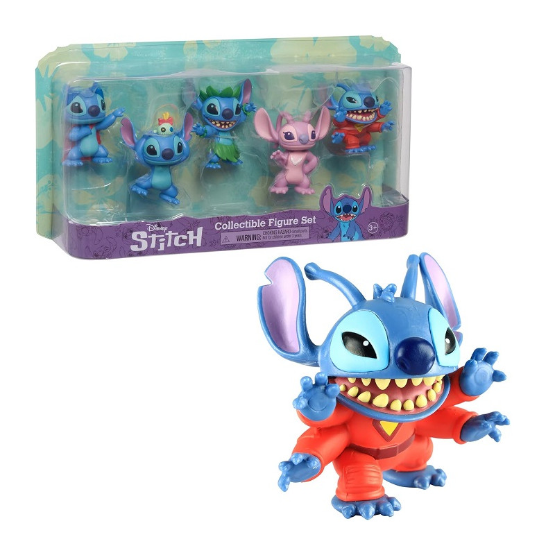 Grandi Giochi Stitch Set 5 Personaggi 7 cm
