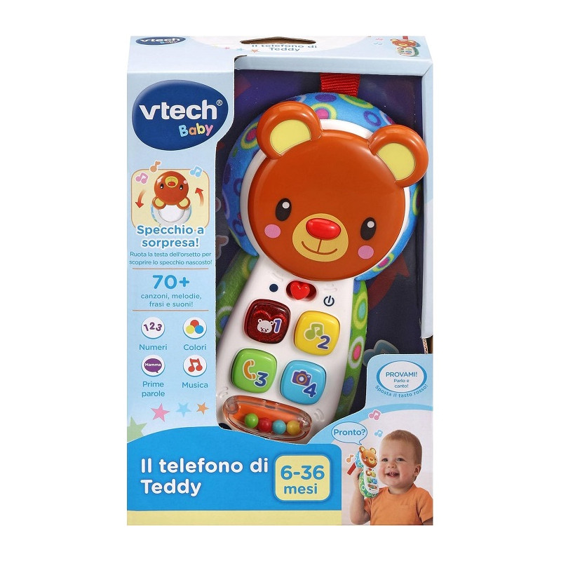 VTech Il Telefono di Teddy, Telefono per Bambini Interattivo
