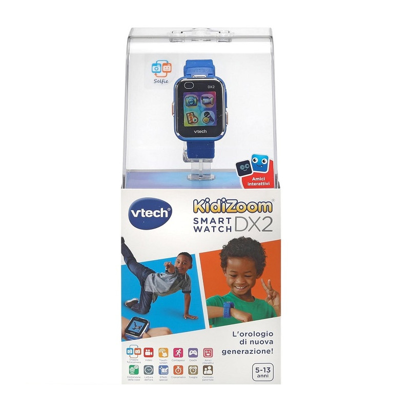 VTech Kidizoom Smartwatch DX2 Blu, Orologio Interattivo