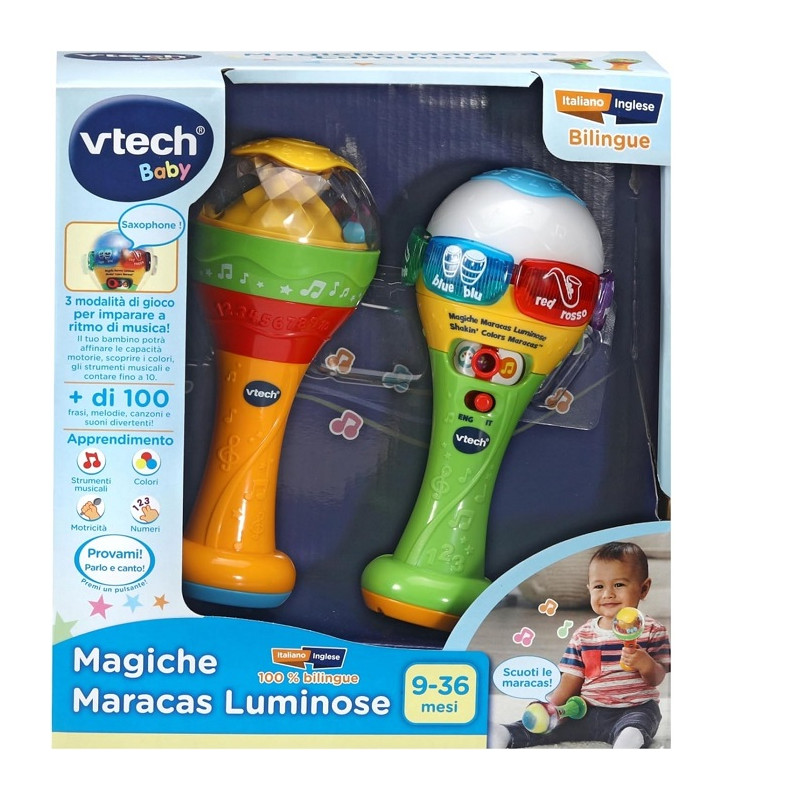 VTech Le Magiche Maracas Luminose Bilingue