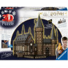 Ravensburger 3D Puzzle Castello Di Hogwarts The Great Hall Night Edition 540 Pezzi