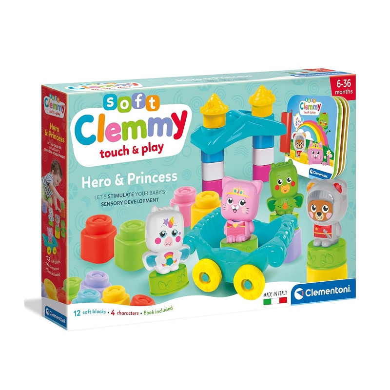 Clementoni 17835 Soft Clemmy Baby Hero e Principessa Set