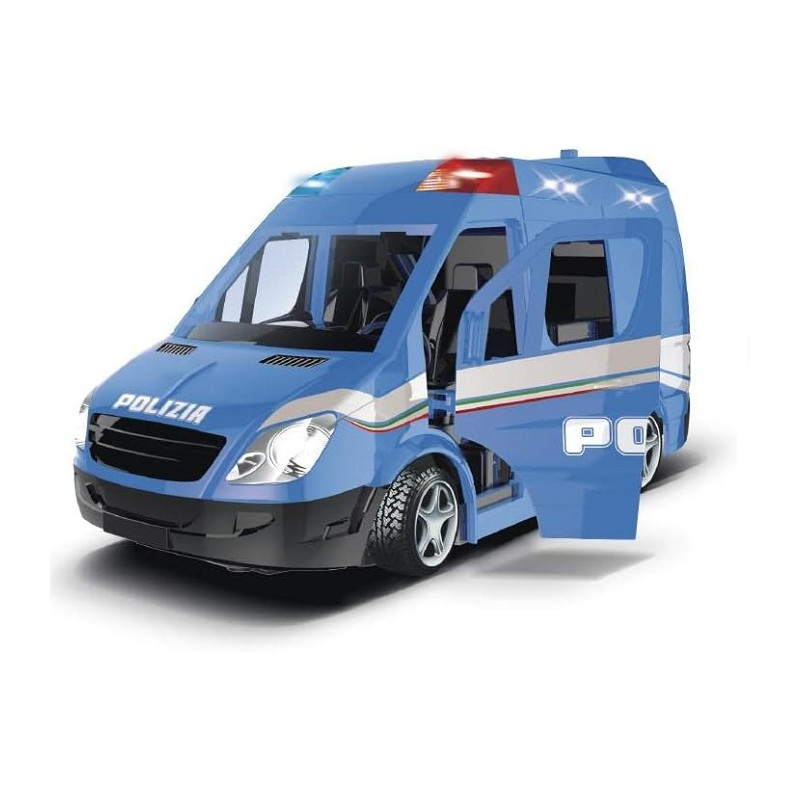 Re.el Toys Unita' Mobile Polizia Radiocomandata 7 Funzioni