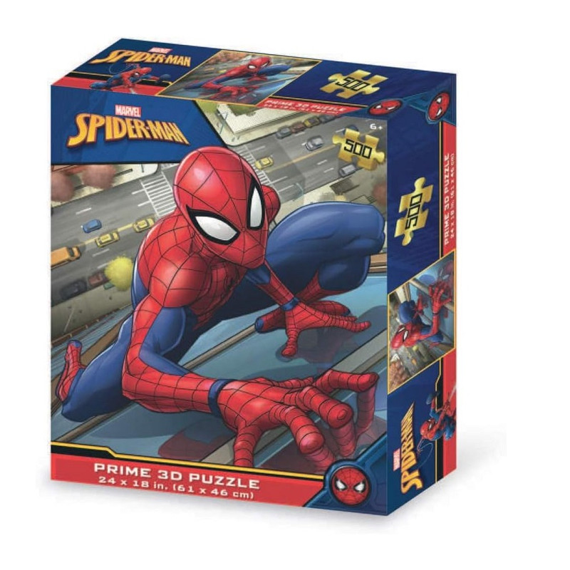 Grandi Giochi Spiderman Puzzle Lenticolare Orizzontale 500 Pezzi