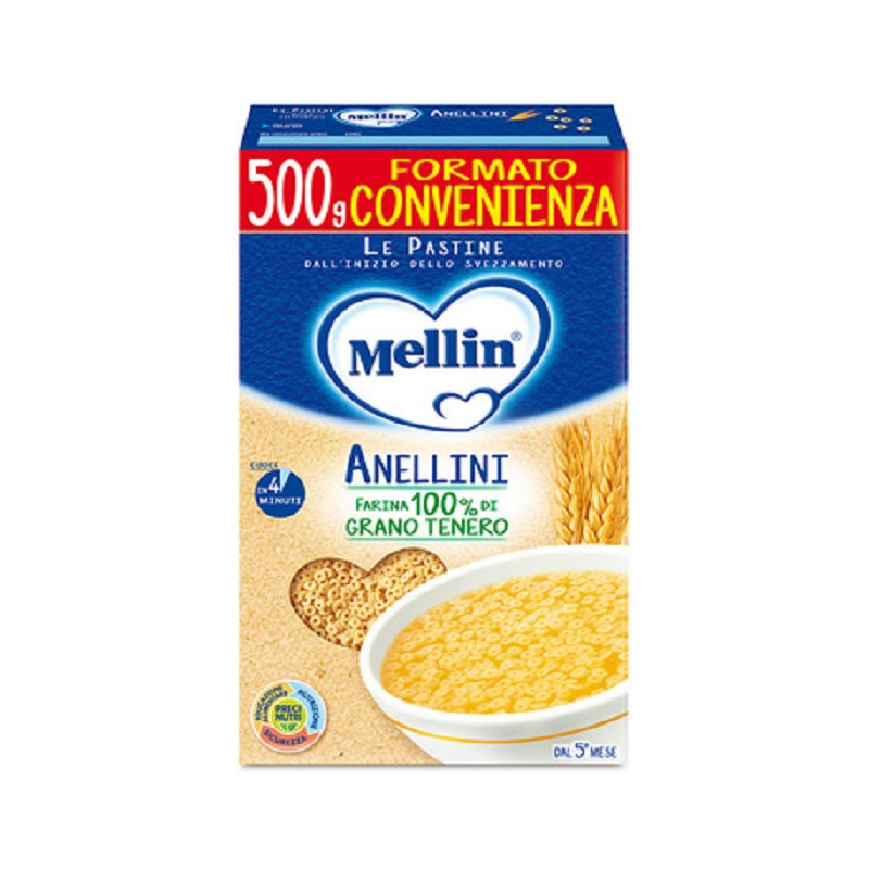 Mellin Pastina Anellini Offerta 3 Confezioni da 500 gr