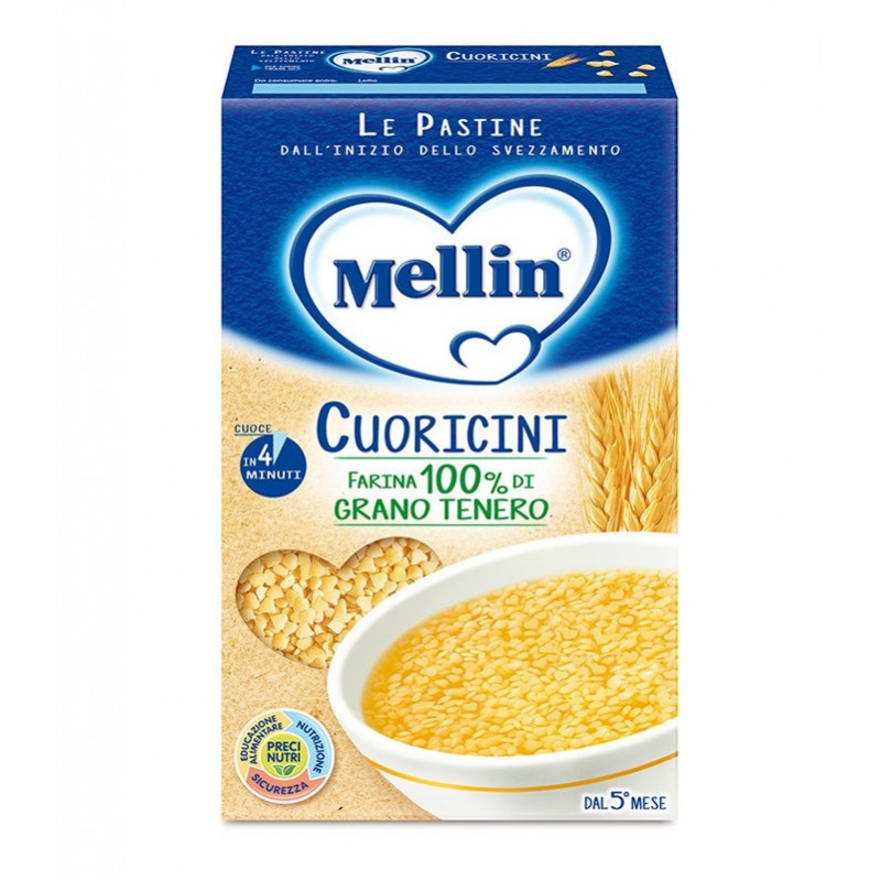 Mellin Pastina Cuoricini Offerta 3 Confezioni da 500 gr