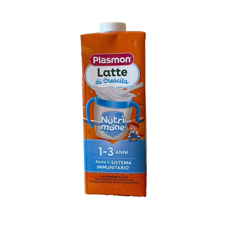 Plasmon Nutrimune Latte di Crescita 1-3 anni Liquido Confezione da 6 Brick da 1 Litro