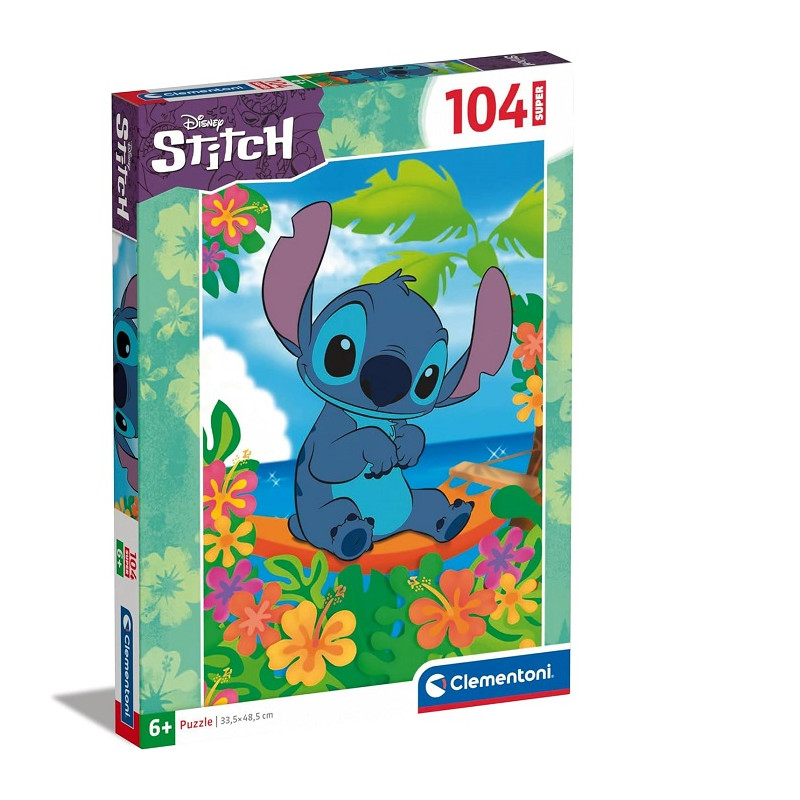 Clementoni Disney Stitch Supercolor Puzzle 104 Pezzi CLEMENTONI