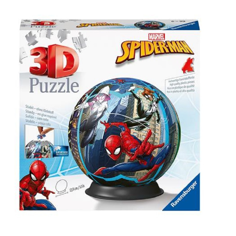 Ravensburger 3D Puzzle Ball Lampada Spiderman 72 pezzi
