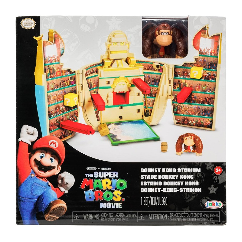Jakks Pacific Super Mario Movie Nintendo Mini Playset Deluxe Arena di Kong