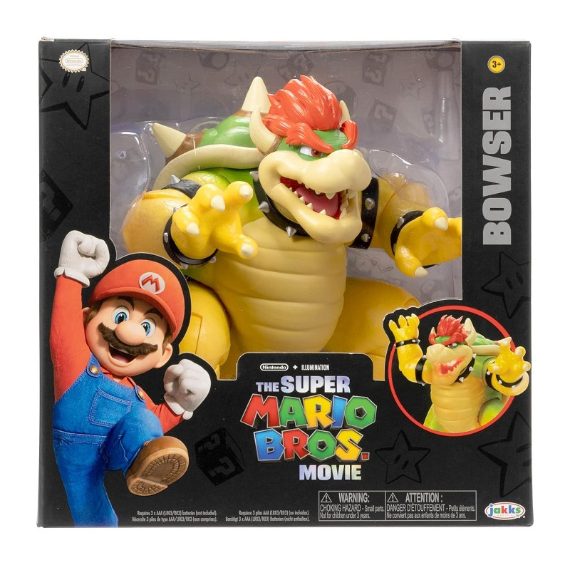 Jakks Pacific Super Mario Movie Bowser Sputafuoco 18 cm