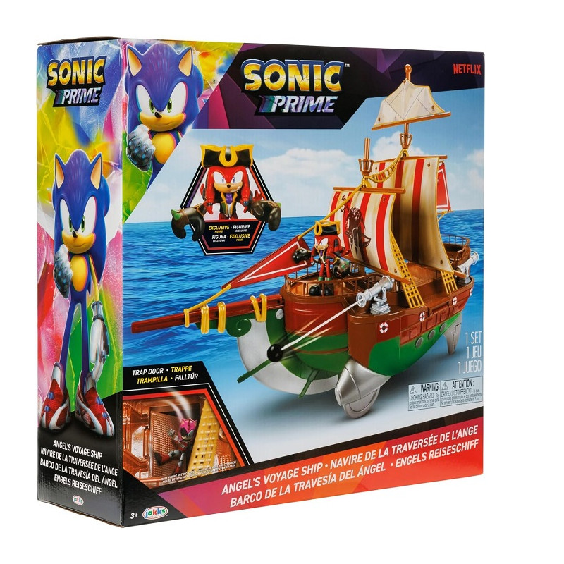 Jakks Pacific Sonic Prime Galeone dei Pirati di Knuckles