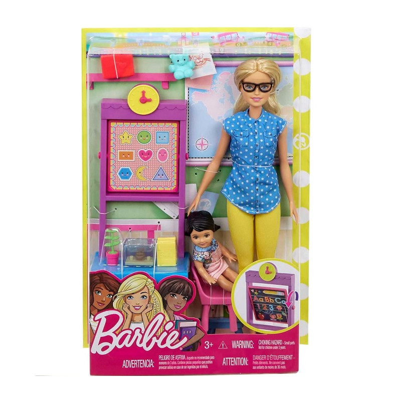 Mattel Barbie Carriere Maestra con Allieva ed Accessori